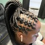 Large Straight Back Braids