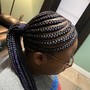 Small Straight Back Braids