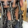 Medium Knotless curly ends