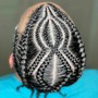 Mens Cornrows straight back