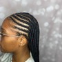 Small Knotless Goddess Braids