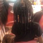 Kid's med. knotless Braids