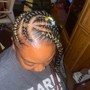 Medium-large Knotless Box Braids