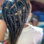 Medium to large Box Braids