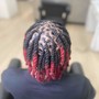 Shaved sides Box Braids