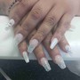 Short/medium full acrylic set