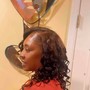 Big chop cut -Pixie curl -waves-with relaxer