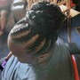 Braided ponytail