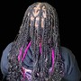 Adults Medium Mid-back knotless Braids