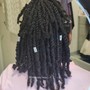 Mini Natural hair Twists (no extensions (