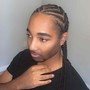 Men small cornrows