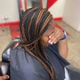 Med. Boho knotless Braids