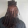 Butt length braids