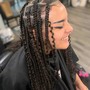 Goddess/Bohemian Braids ( knotless or box braids)