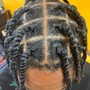 Regular Loc Retwist - Half Head