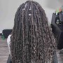 Straight Hair Loc Maintenance/retighten