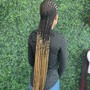 Shoulder length Smedium Box Braids