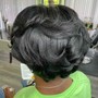 Natural Hair-Silk Press (F-M)