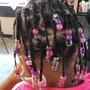 2 strand twist  (with beads)