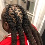 Braids on Top With Hair Cut Fade