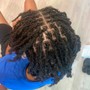 Locs retwist / wash/ style