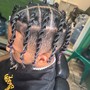 Men / young boys Two strand twist (half head)