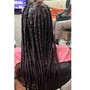 Medium knotless braids