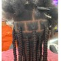 Medium knotless braids