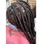 Medium knotless braids