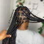 Large feedin ponytail. (12 braids or less)