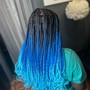 Short Knotless Braids + beads or curls