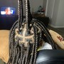 5-8 Stitch braids straight back