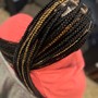 Small boho Knotless Box Braids (shoulder)