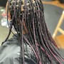 Smedium knotless or box braids