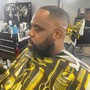 Haircut and Beard Trim w/hot towel