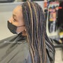 Small boho knotless Braids