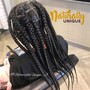 Medium boho knotless Braids