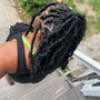 Locs ponytail