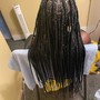 Box braids over Locs