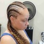 2 Cornrows (In Front/No hair added)