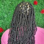 Medium faux locs