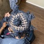 Pipe Cleaner style (shoulder to mid back)