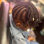 Kids Ages 4-10 Natural braided styles (no weave)