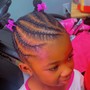 Kids Ages 4-10 Natural braided styles (no weave)