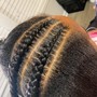 5-8 Zig zag parts stitch feed in braids