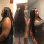 Shampoo , Conditioner &amp; blow out ( half head/shaved sides )