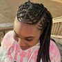 Crochet w/ feedin braids