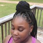 Invisible Locs with natural hair