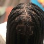 Medium Knotless  over locs