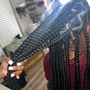 Waist length add on Jumbo and Large Braids knotless &amp; Box Braids